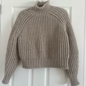 H&M Taupe Cowl Neck Sweater